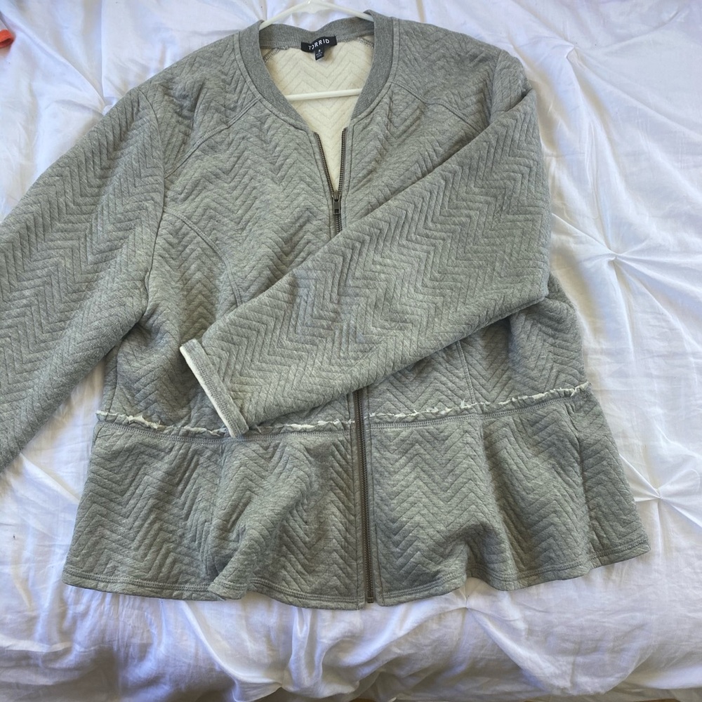 Quilted Peplum Jacket
